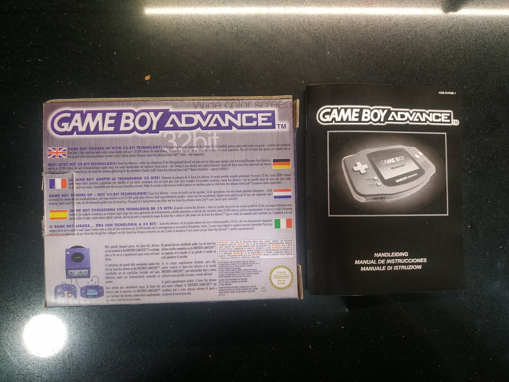 Caja consola Game Boy Advance Violeta en Cartón de 1 onda