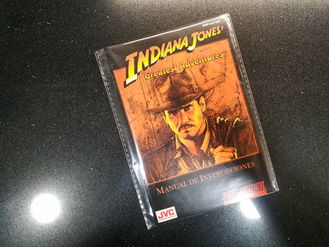 Manual de reemplazo Indiana Jones Greatest Adventures