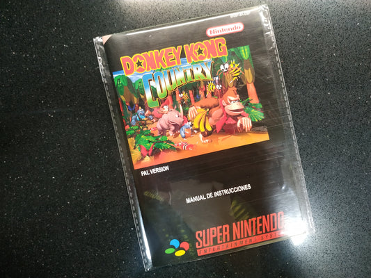 Manual de reemplazo Donkey Kong Country