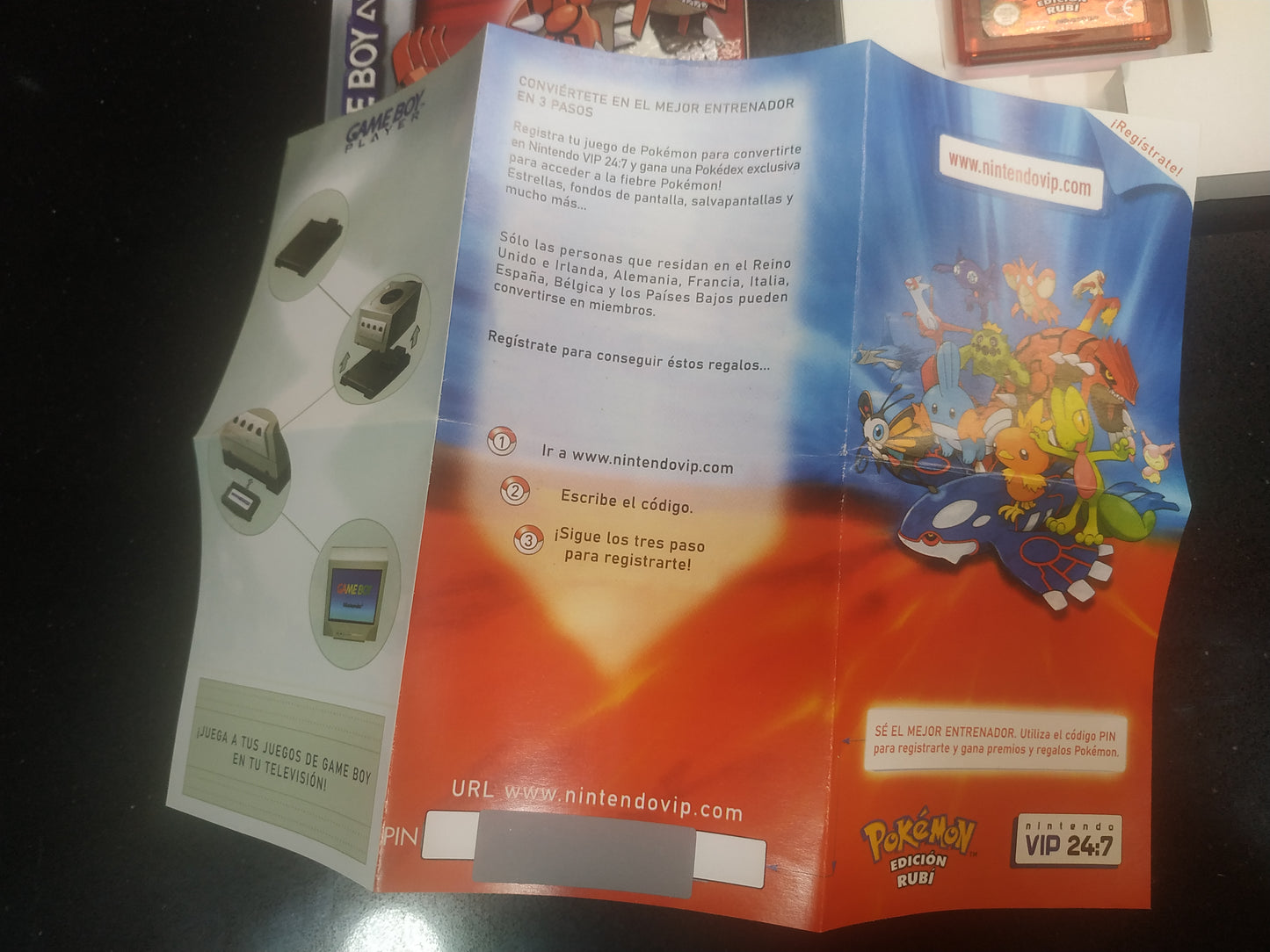 Caja de reemplazo Pokémon Rubí (Metalizada)