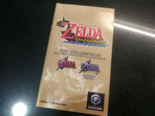 Manual de reemplazo Zelda Wind Waker Edición Limitada