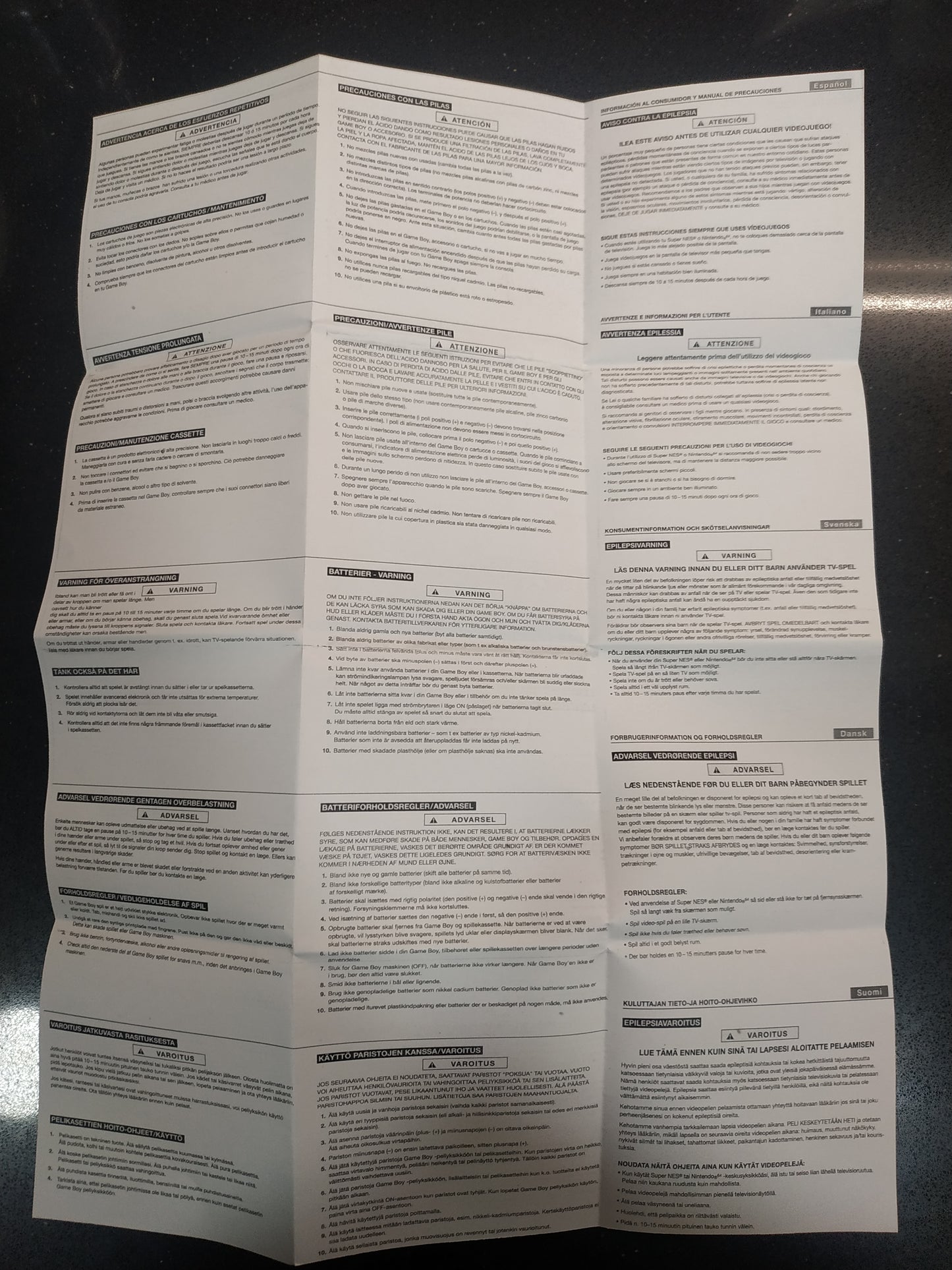 Folleto de reemplazo DMG-EUR-2