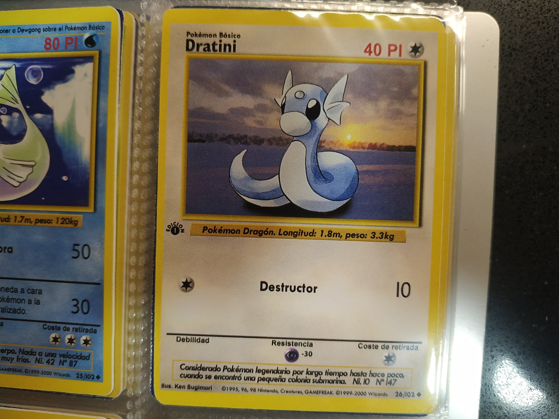 1999 dratini pokemon card Carta Dratini Edición 1 – RetroSotano