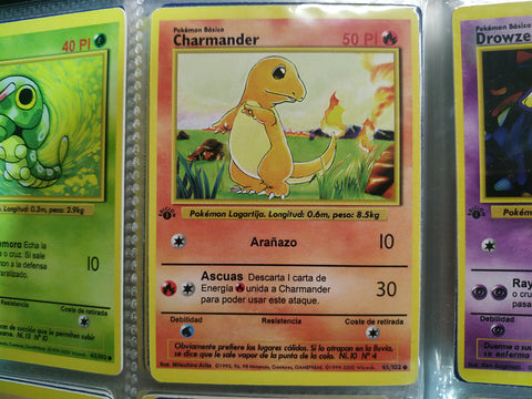 Carta Charmander Edición 1