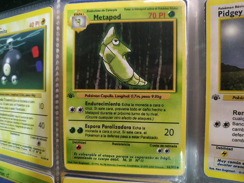 Carta Metapod Edición 1