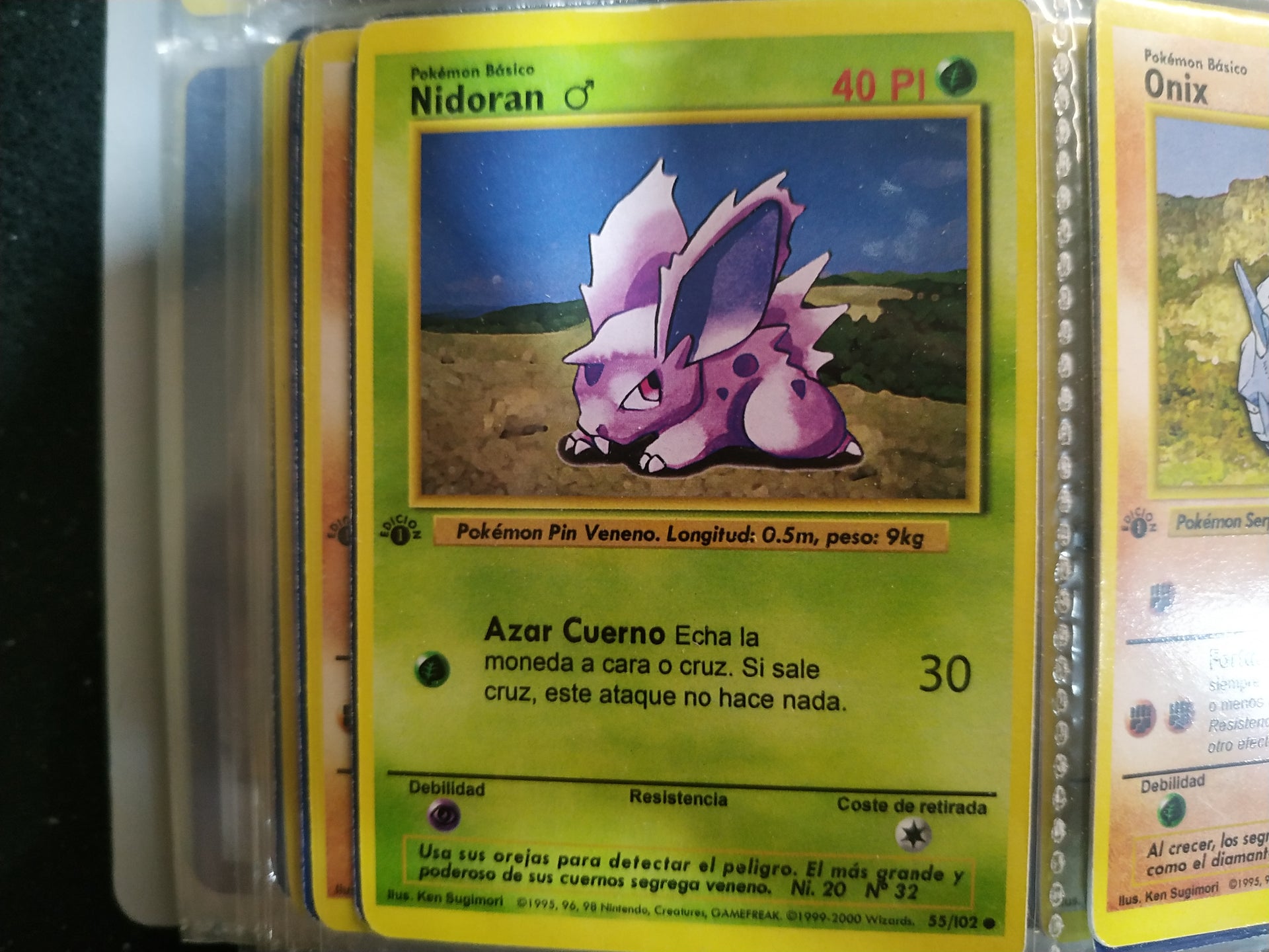 Carta Nidoran Macho Edición 1 – RetroSotano