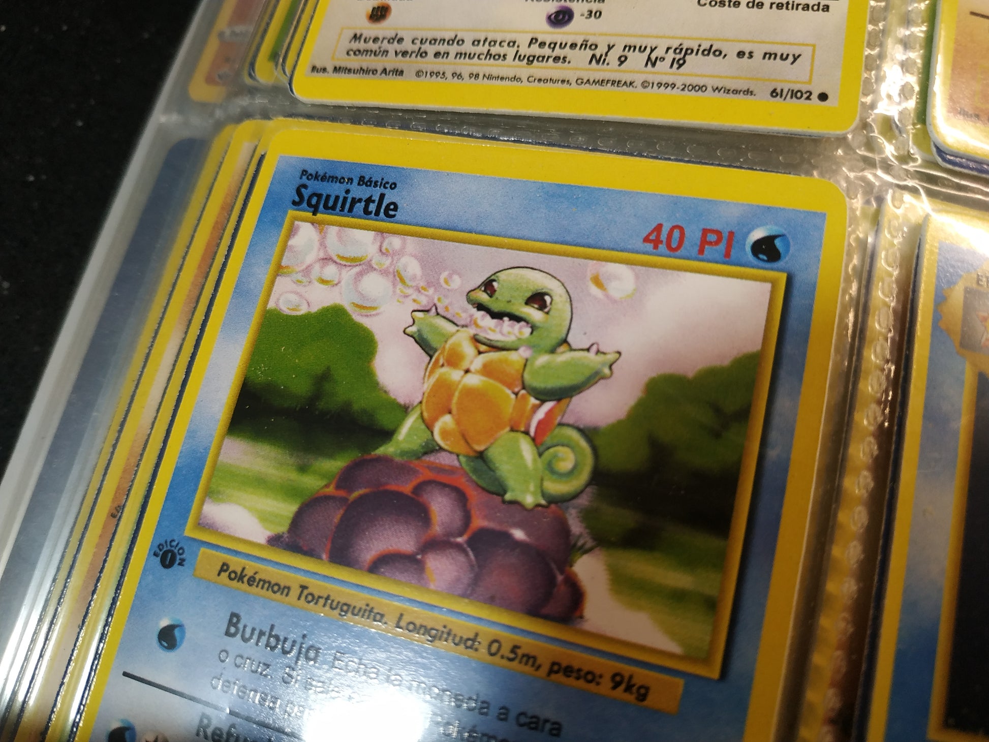 Carta Squirtle Edicin 1 RetroSotano Carta Squirtle Edicin 1 RetroSotano