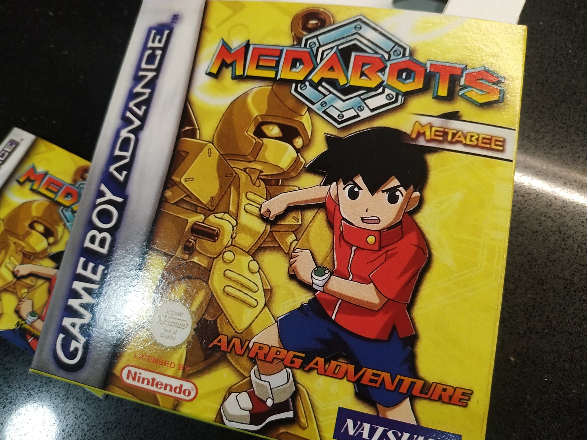 Caja de reemplazo Medabots Metabee Caja Manual (sin insert ni folleto)