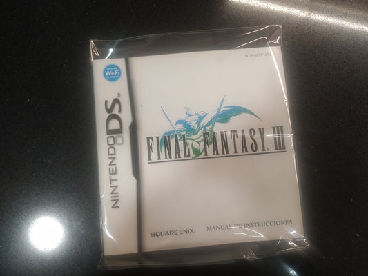 Manual de reemplazo Final Fantasy III