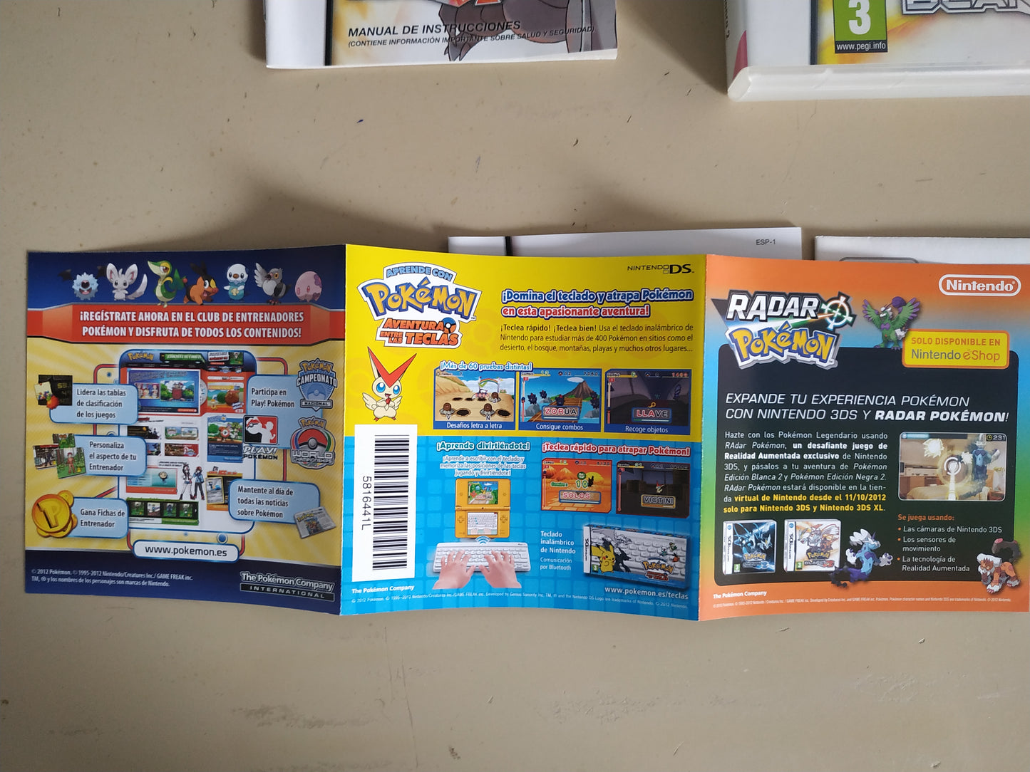 Caja de reemplazo Pokémon Edición Blanca 2