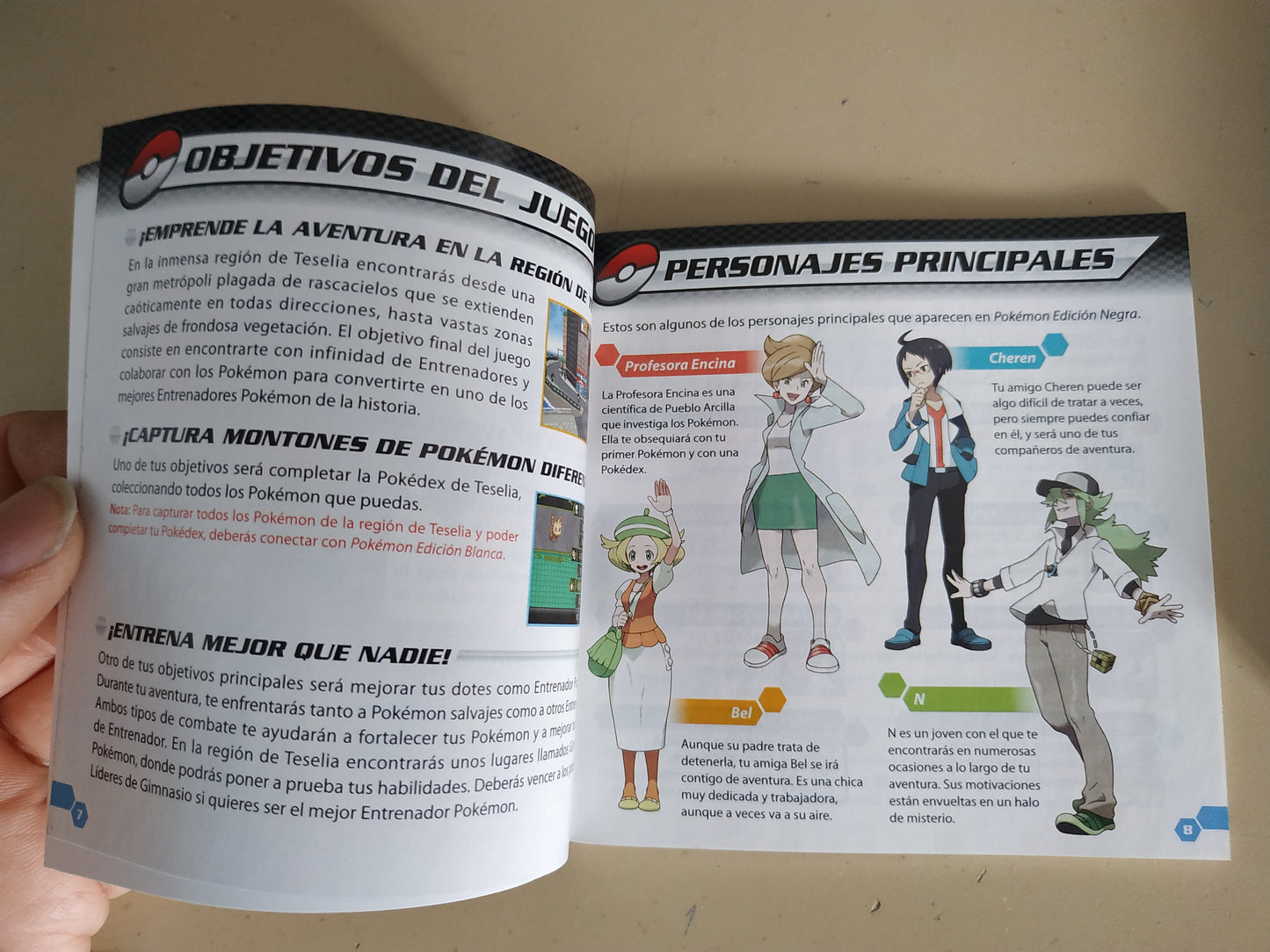 Manual de reemplazo Pokémon Edición Negra