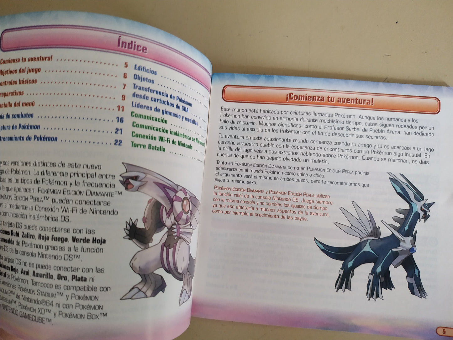 Manual de reemplazo Pokémon Perla