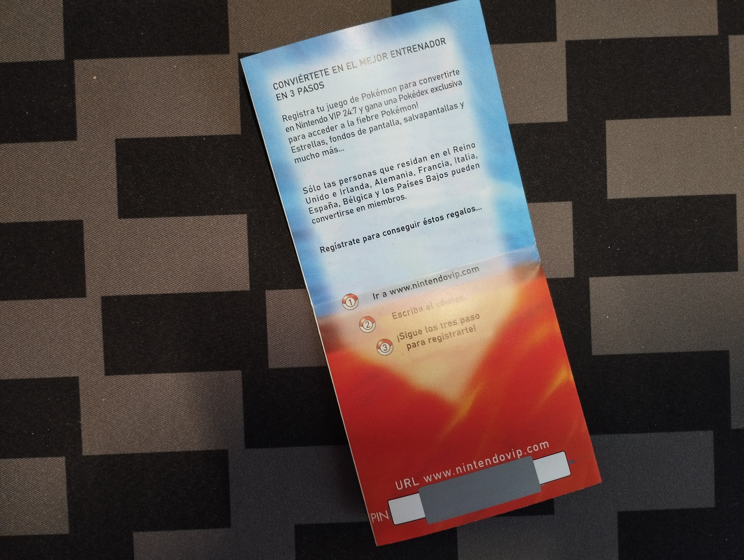 Folleto de reemplazo Pokémon Zafiro VIP