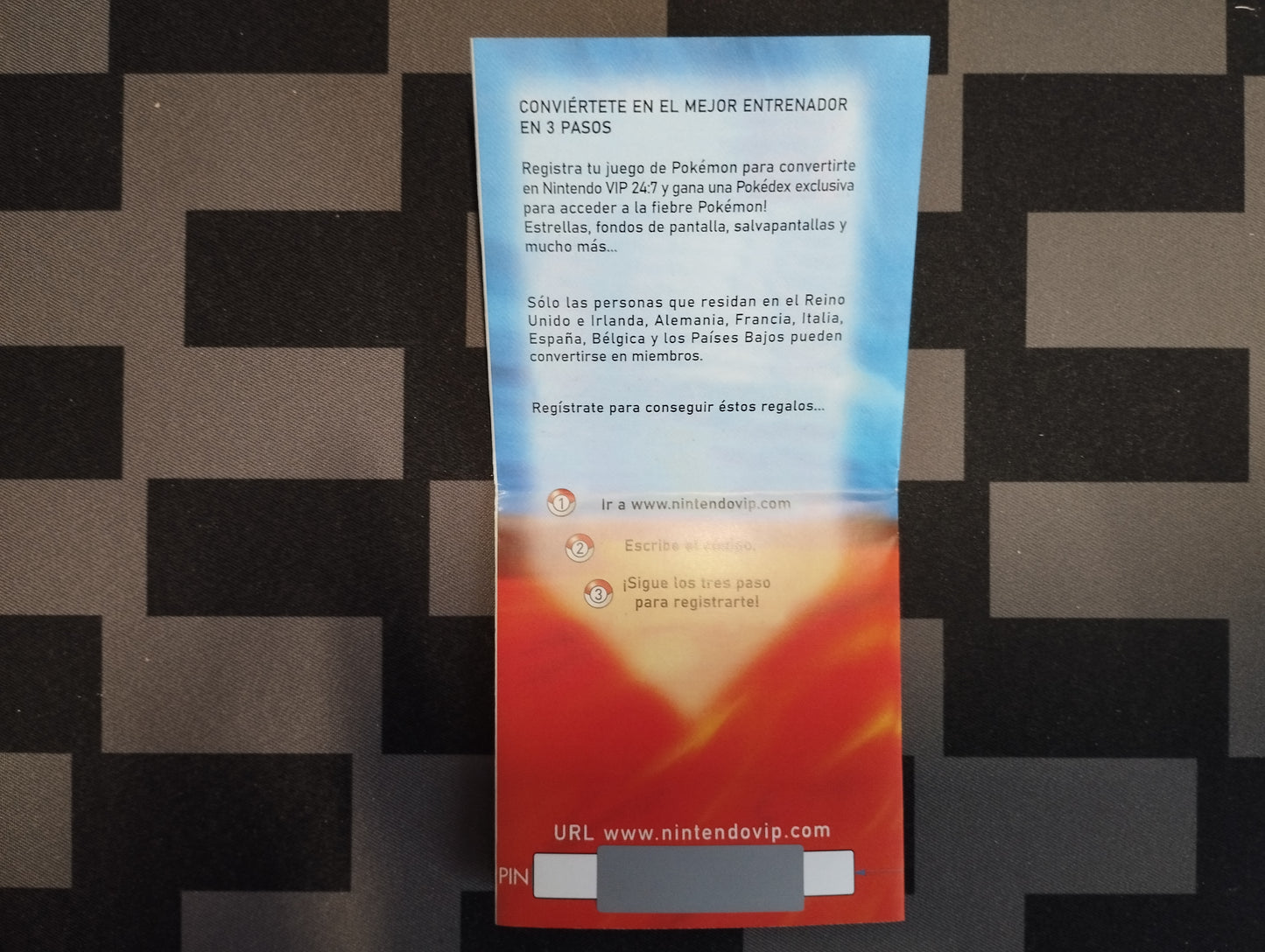Folleto de reemplazo Pokémon Rubí VIP